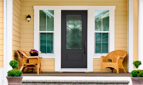 the back door or side door